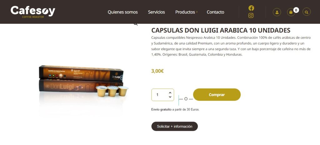 Comprar café Arábica CafeSoy